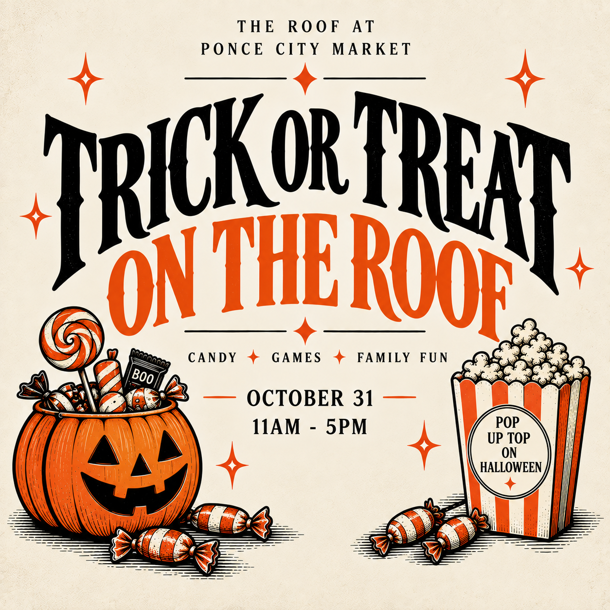 Trick or Treat on The Roof 