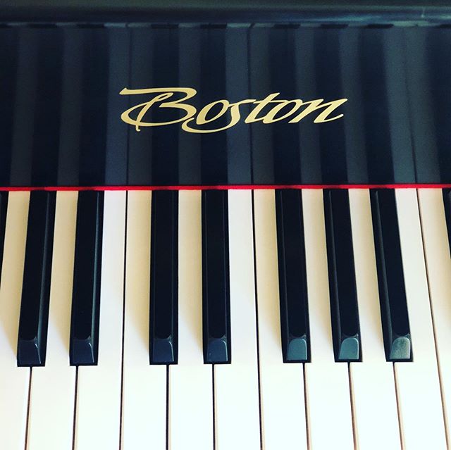My two year old Boston Piano at home. I love it so much that I lobbied for the church to replace their extremely beat up old Steinway with a Boston.