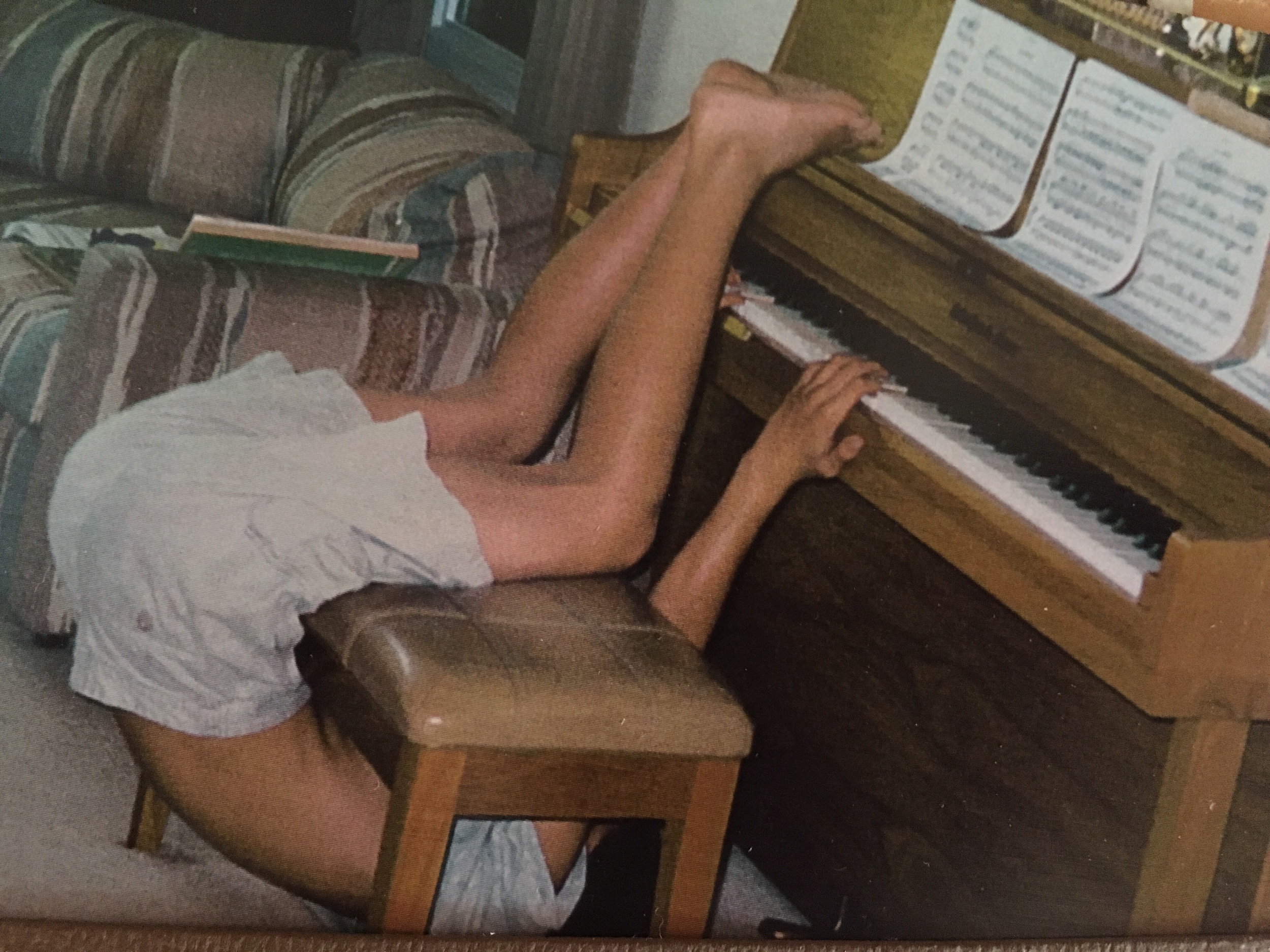 The piano antics of preteen John.