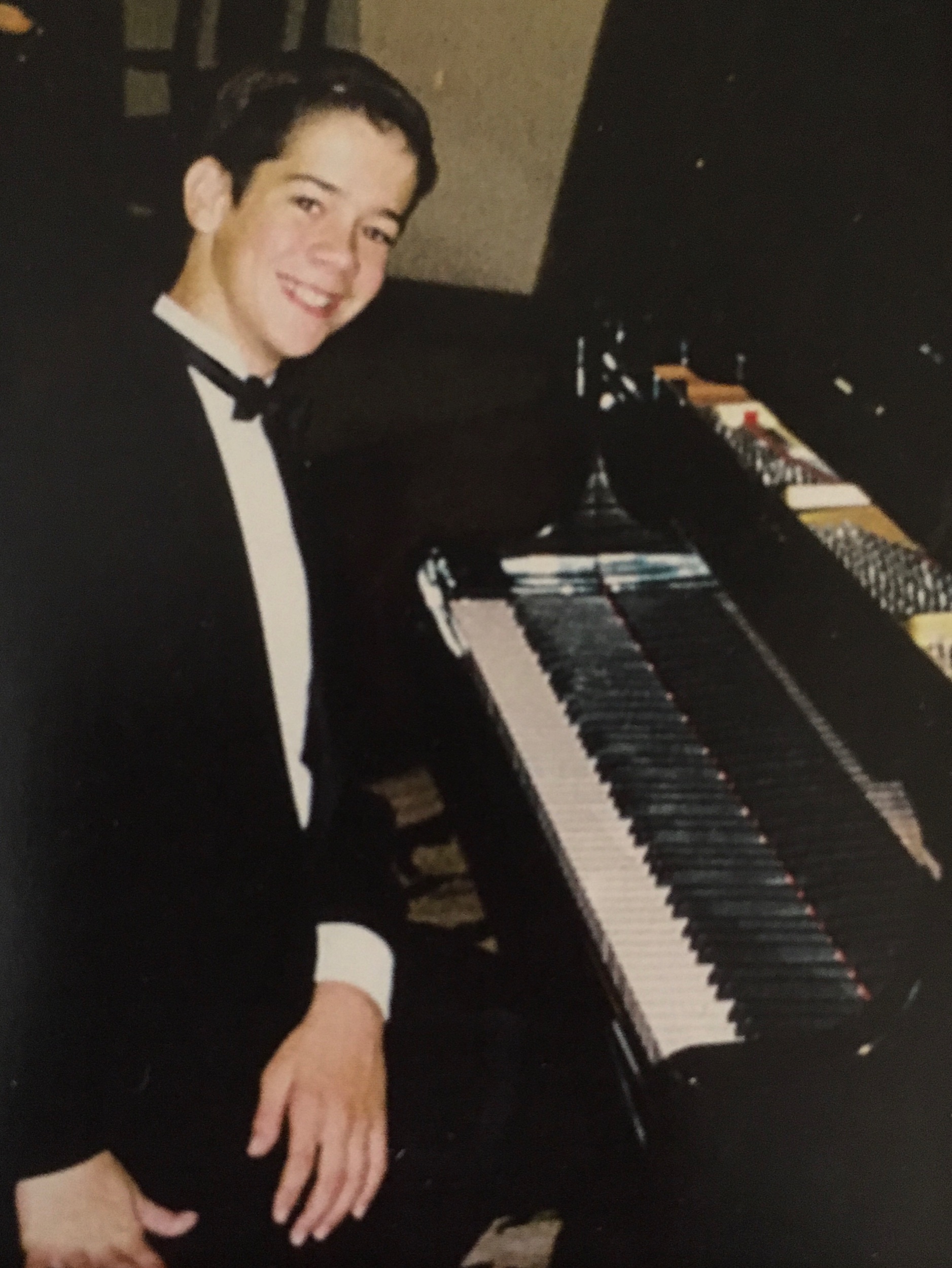 Preteen piano recital.