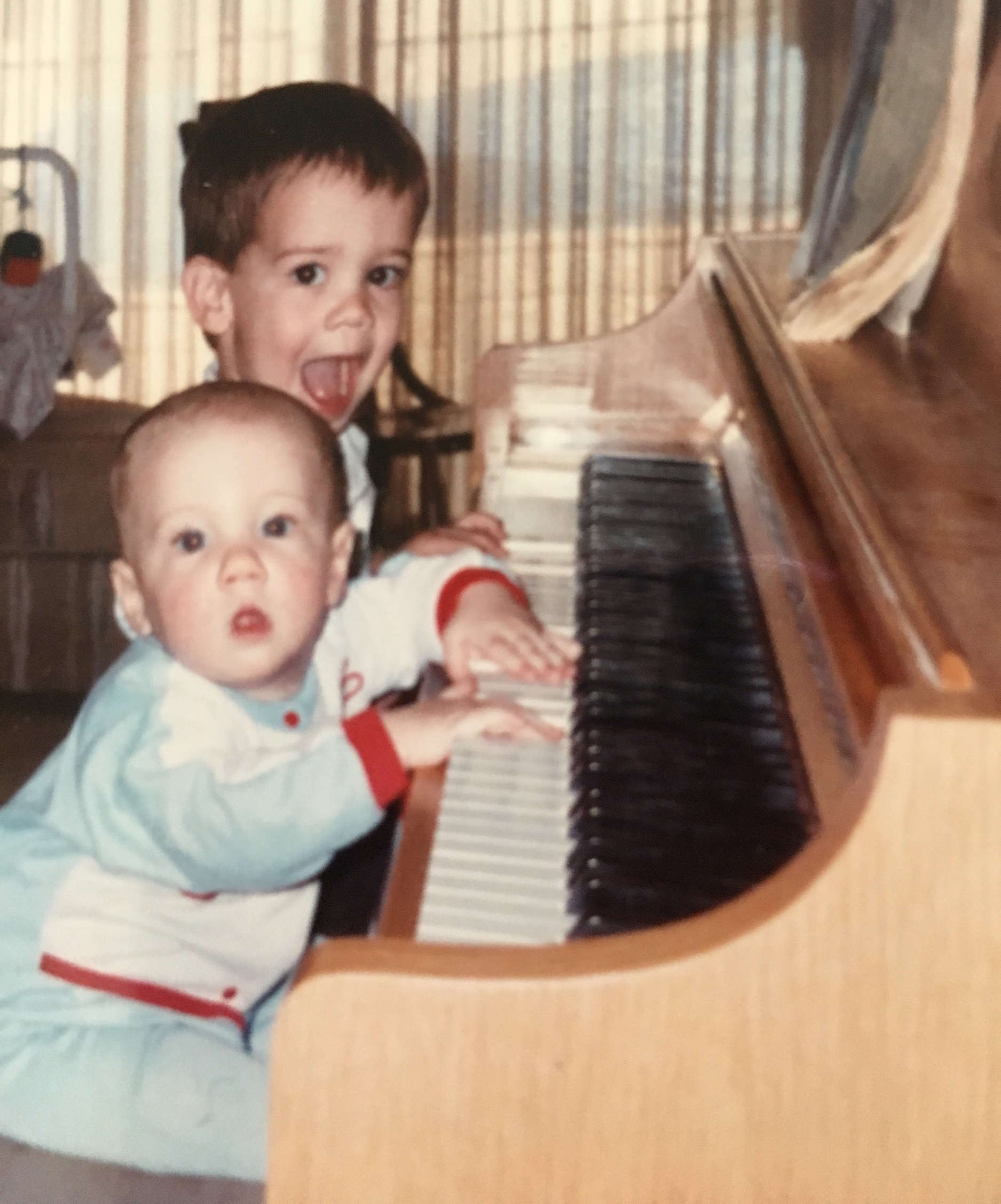 Teaching my little brother.