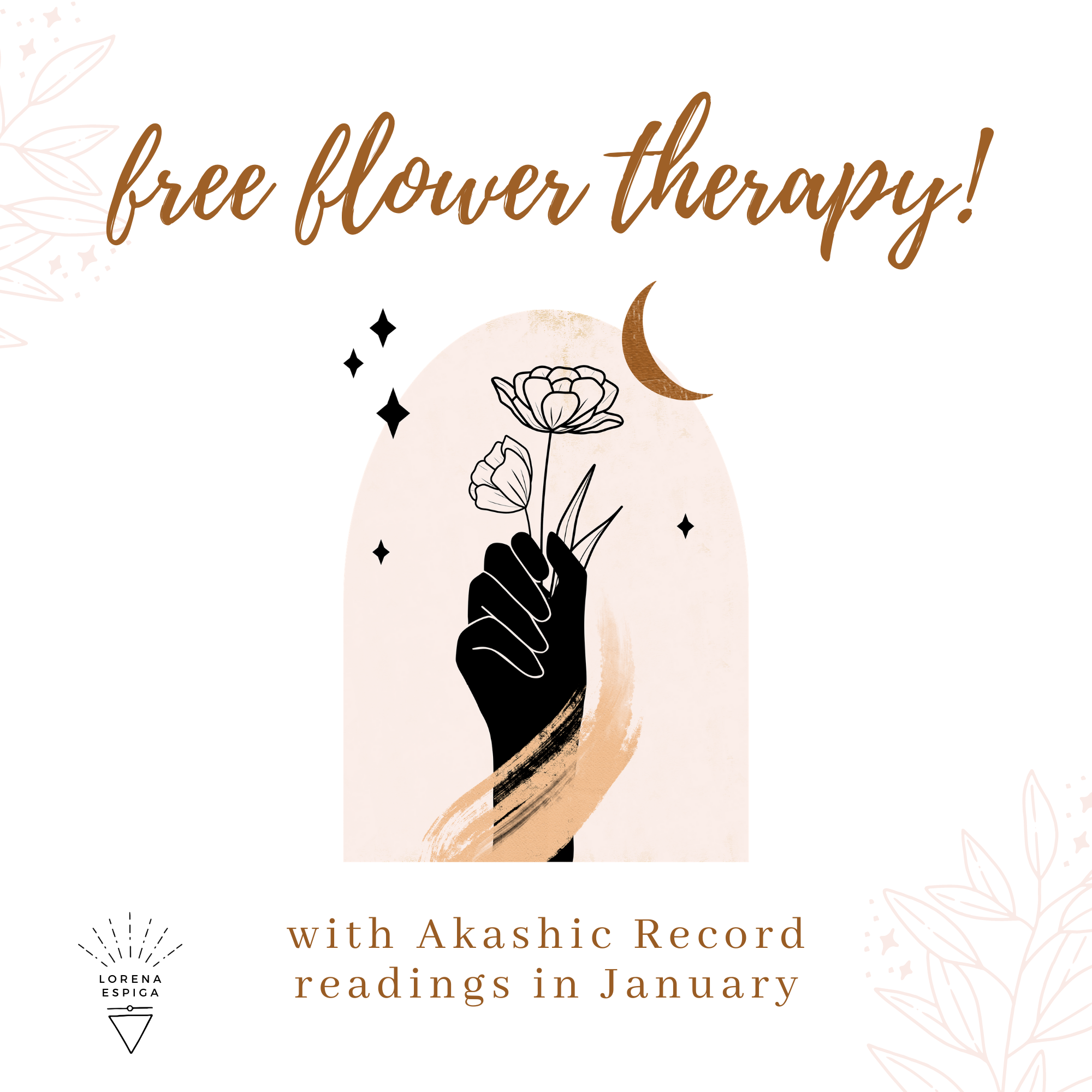 Free Flower Therapy with Akashic Record Readings in January