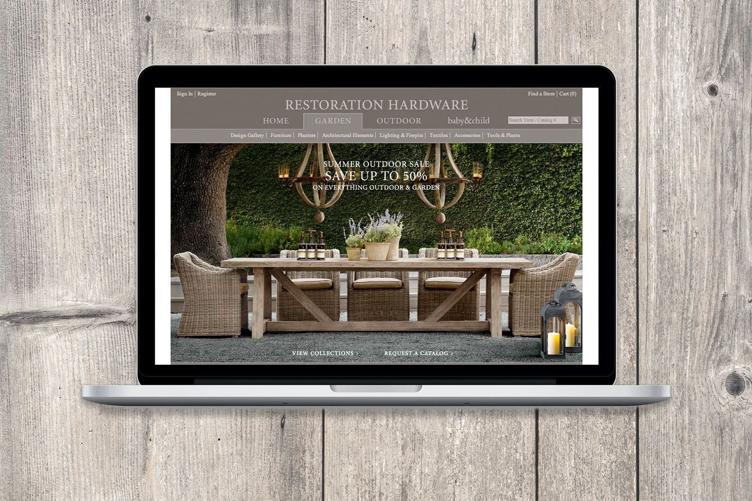 Restoration Hardware Website Relaunch Gabriela Huser Siew Portfolio
