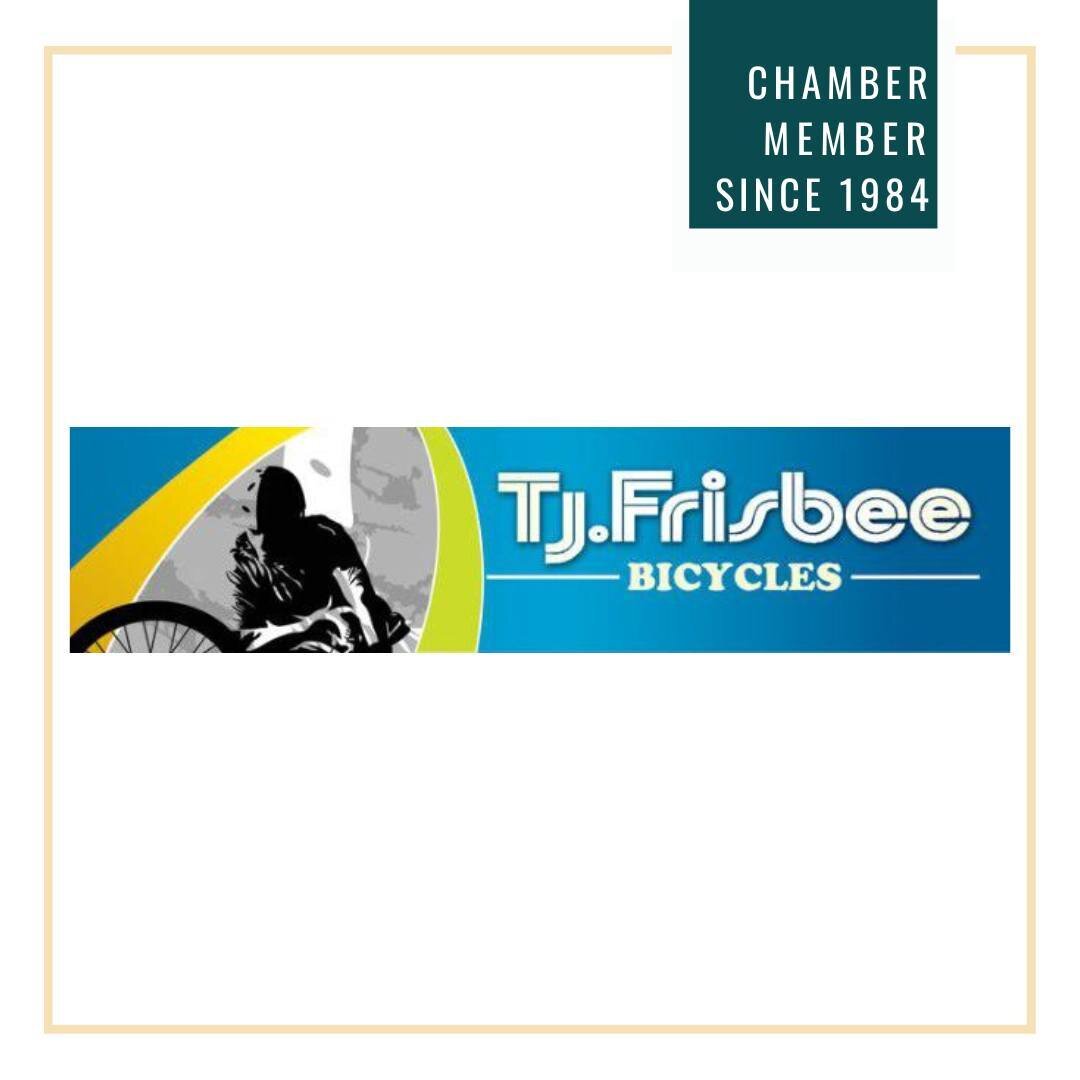 MEMBER MONDAY: T.J. Frisbee Bicycles member since 1984.

@T.J. Frisbee Bicycles has been serving toddlers to champions since 1972 and proud Chamber member since 1984. Thank you for the continued support!