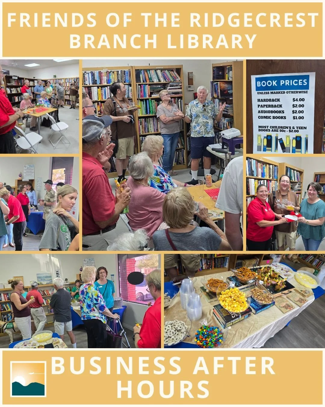 ✨ Thank you for a great Business After Hours!
We had a fantastic time networking with the Friends of the Ridgecrest Branch Library and we loved seeing so many connections being made. Events like these are a great reminder of the strength and collabor
