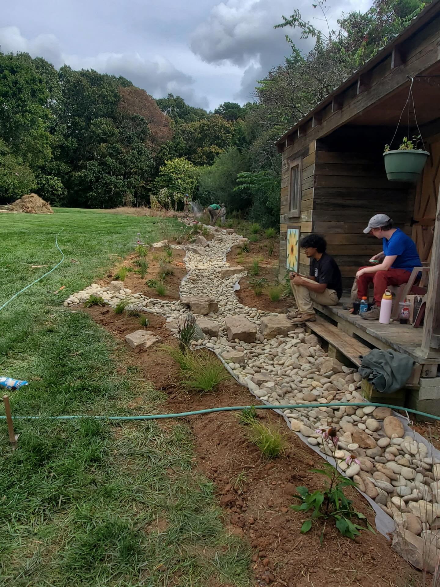 Our clients wanted to improve the management of water runoff naturally &mdash; so our talented garden team designed and installed this beautiful dry riverbed. 💧

🌱We planted it with native meadow species that, once established, will be helpful for 