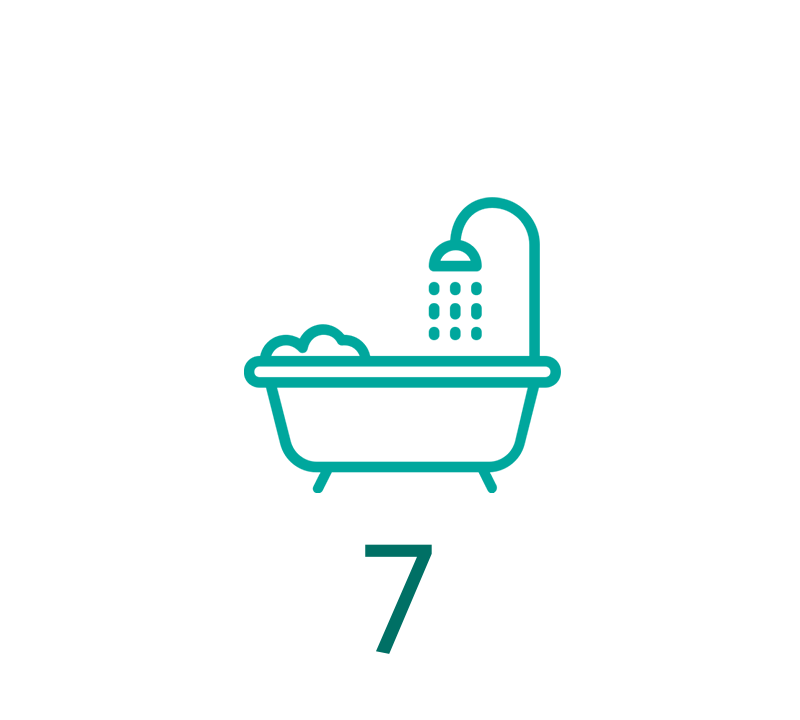 7 Bathrooms