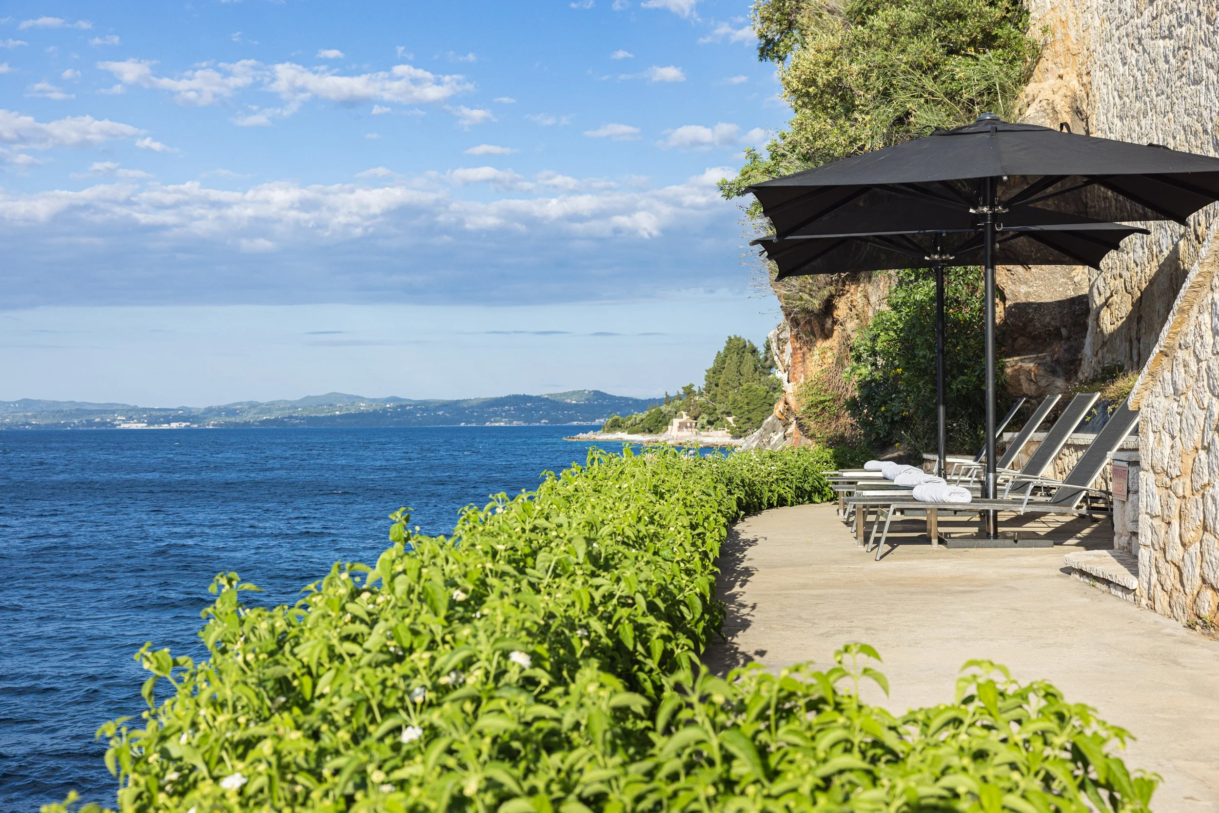 Sun Beds and Private Dock Access, Ultima Corfu.jpg
