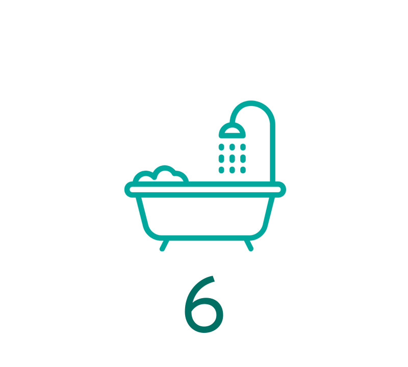 6 Bathrooms