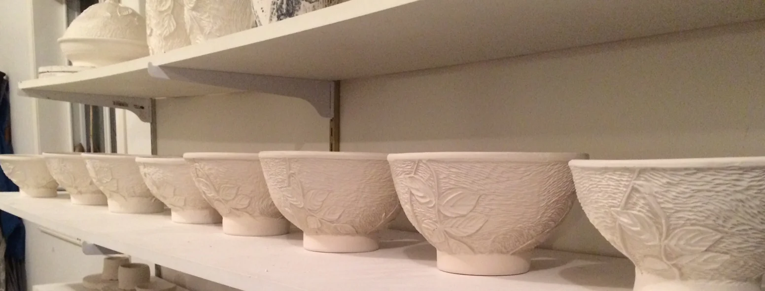 unfired pots for Sip N' Shop.jpg