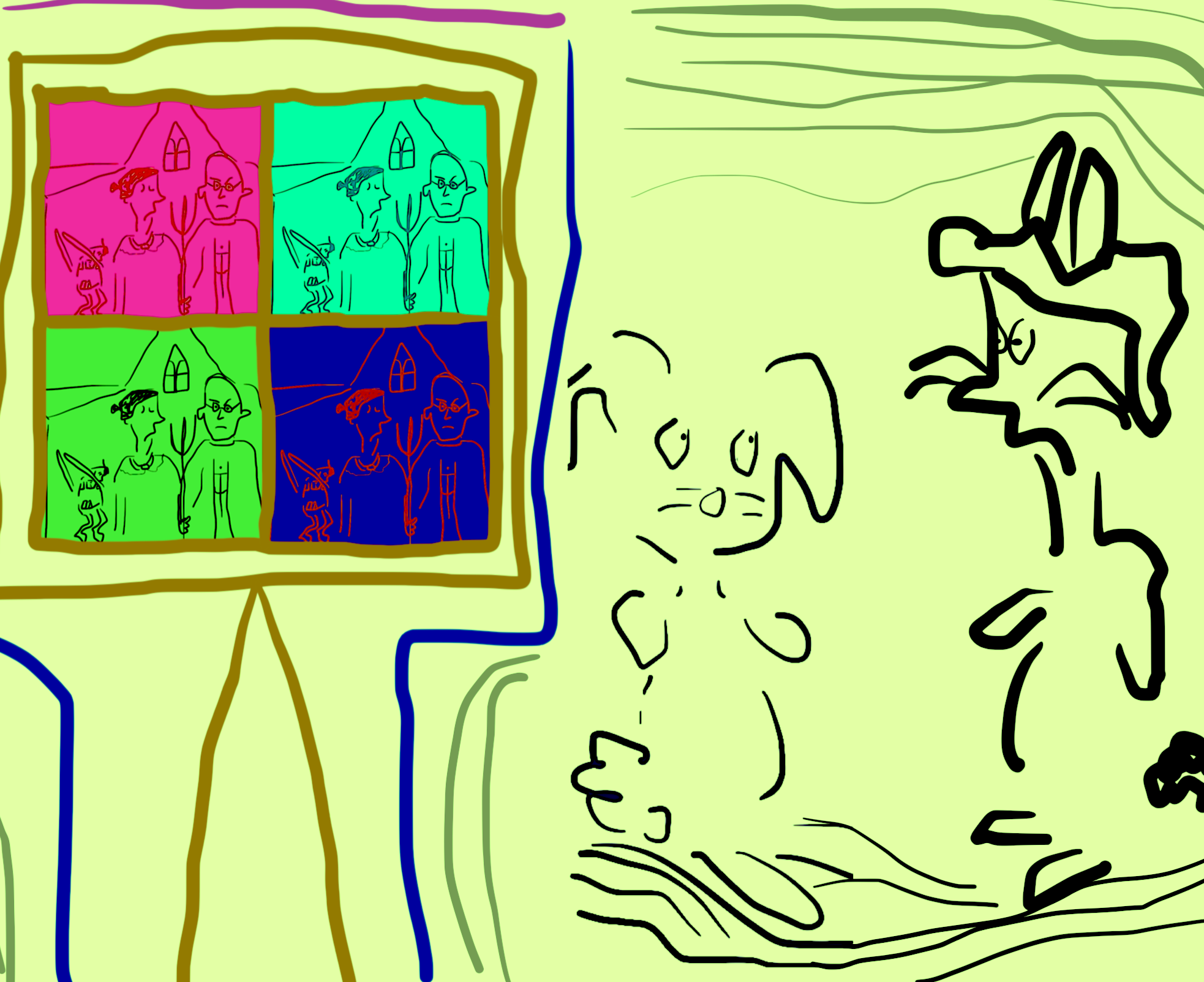 Artist Spolight: A Young Artist Who Prefaces His Artwork As 'Not Very Good'...