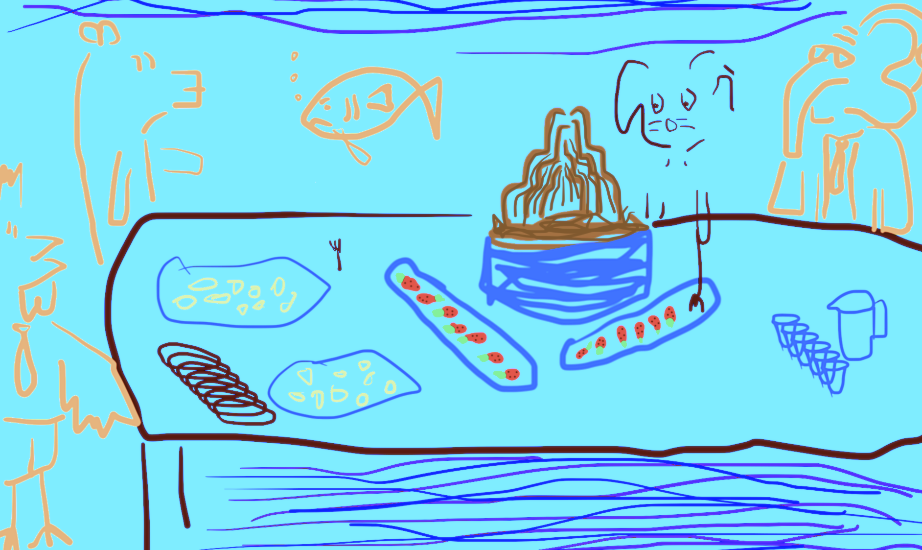 A Chocolate Fountain Buzzer Beater!