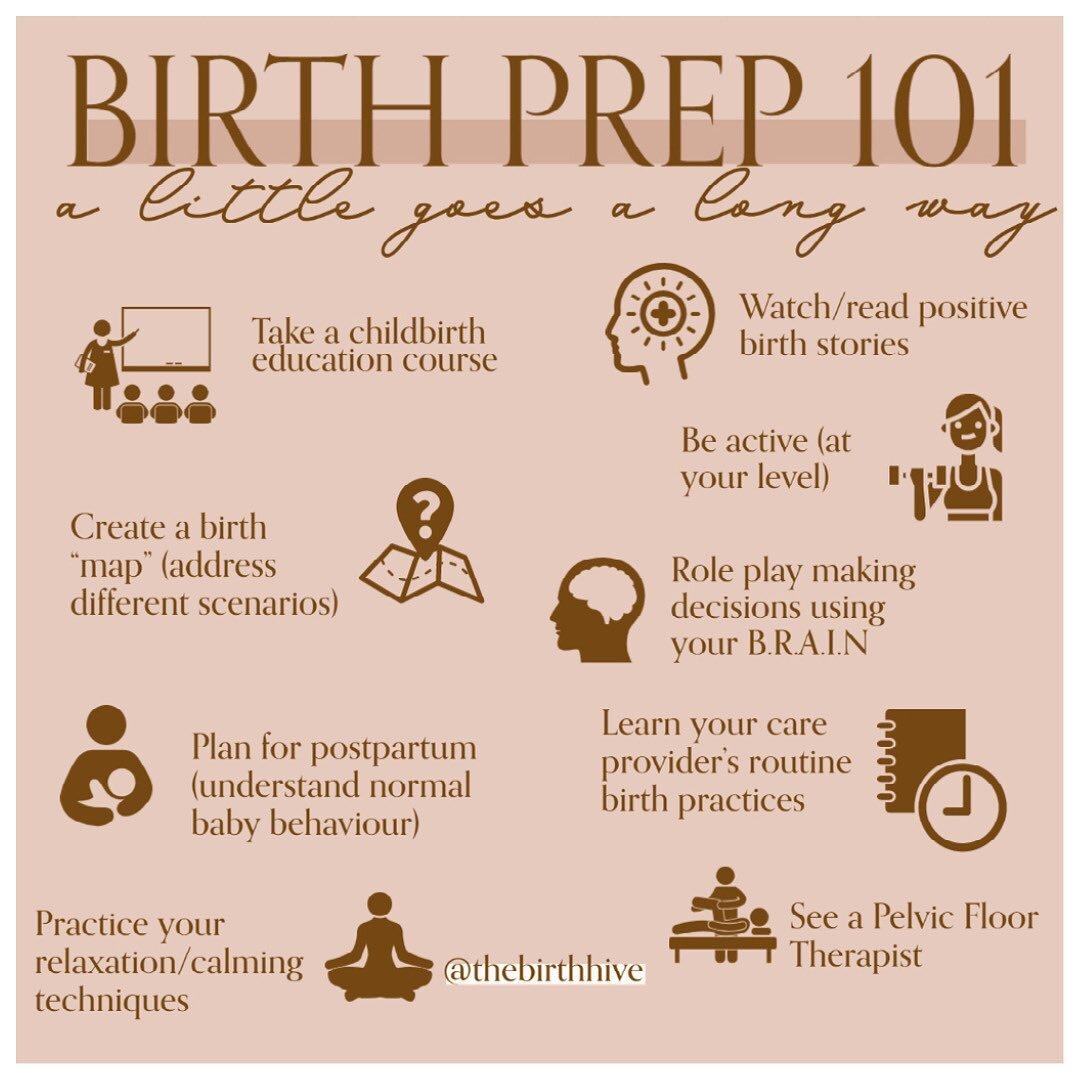 ❓ To intentionally prep for birth or to NOT prep for birth, that IS the question! 
⠀⠀⠀⠀⠀⠀⠀⠀⠀
⠀⠀⠀⠀⠀⠀⠀⠀⠀
And, as with everything else birth-related, there are a slew of different perspectives on this - whether or not it's actually necessary... or wheth