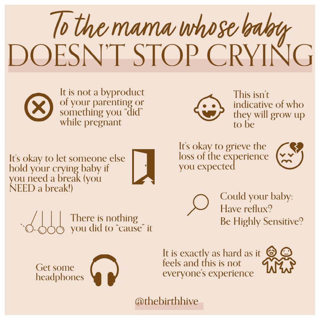 Normalizing infant crying is important.  Know what's also important?  Reading the room.
⠀⠀⠀⠀⠀⠀⠀⠀⠀
⠀⠀⠀⠀⠀⠀⠀⠀⠀
Is the mama telling you about her experience actually looking for feedback?  Does she WANT you to &quot;normalize&quot; her experience?  Or do