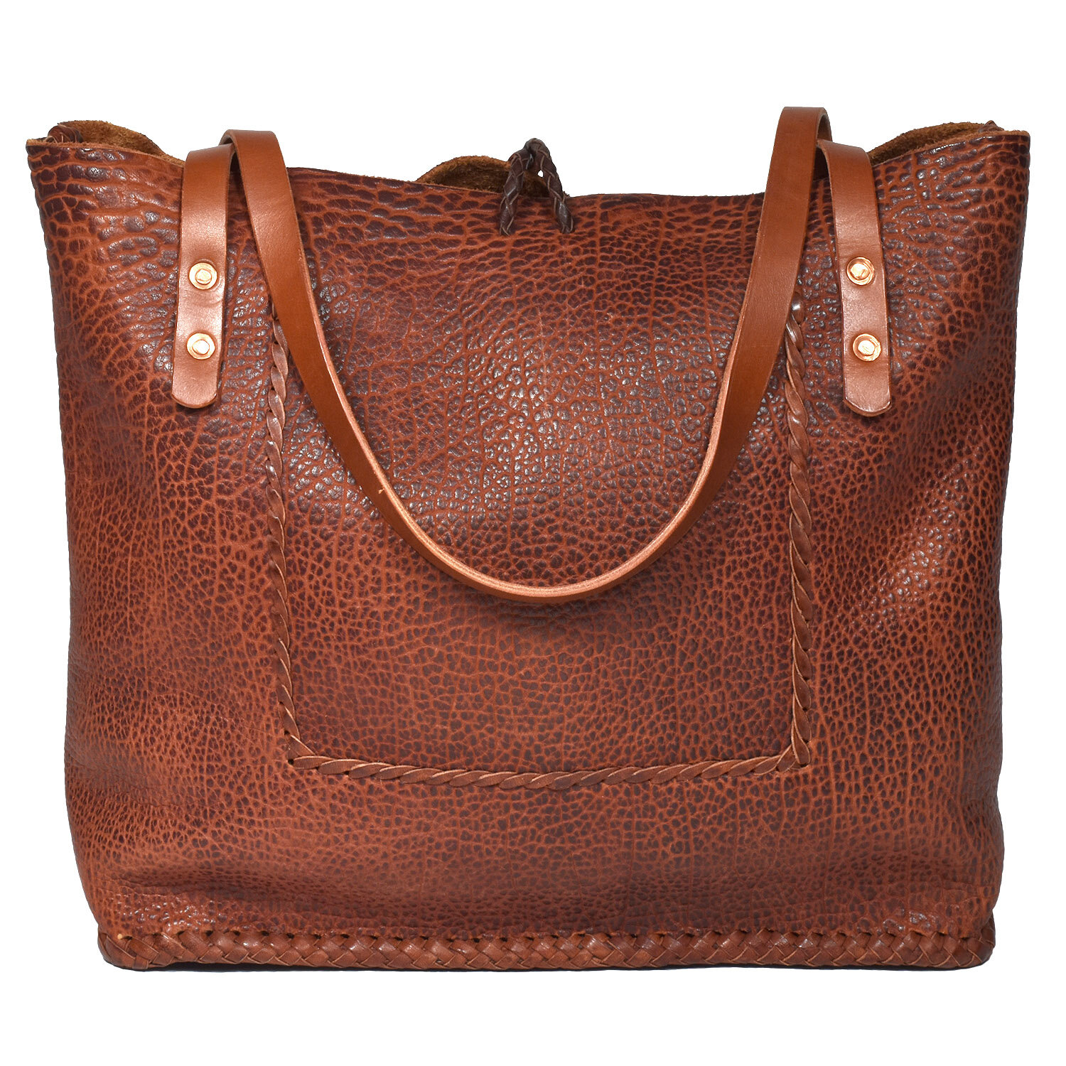 Leather Slouch Bag Saddle Brown