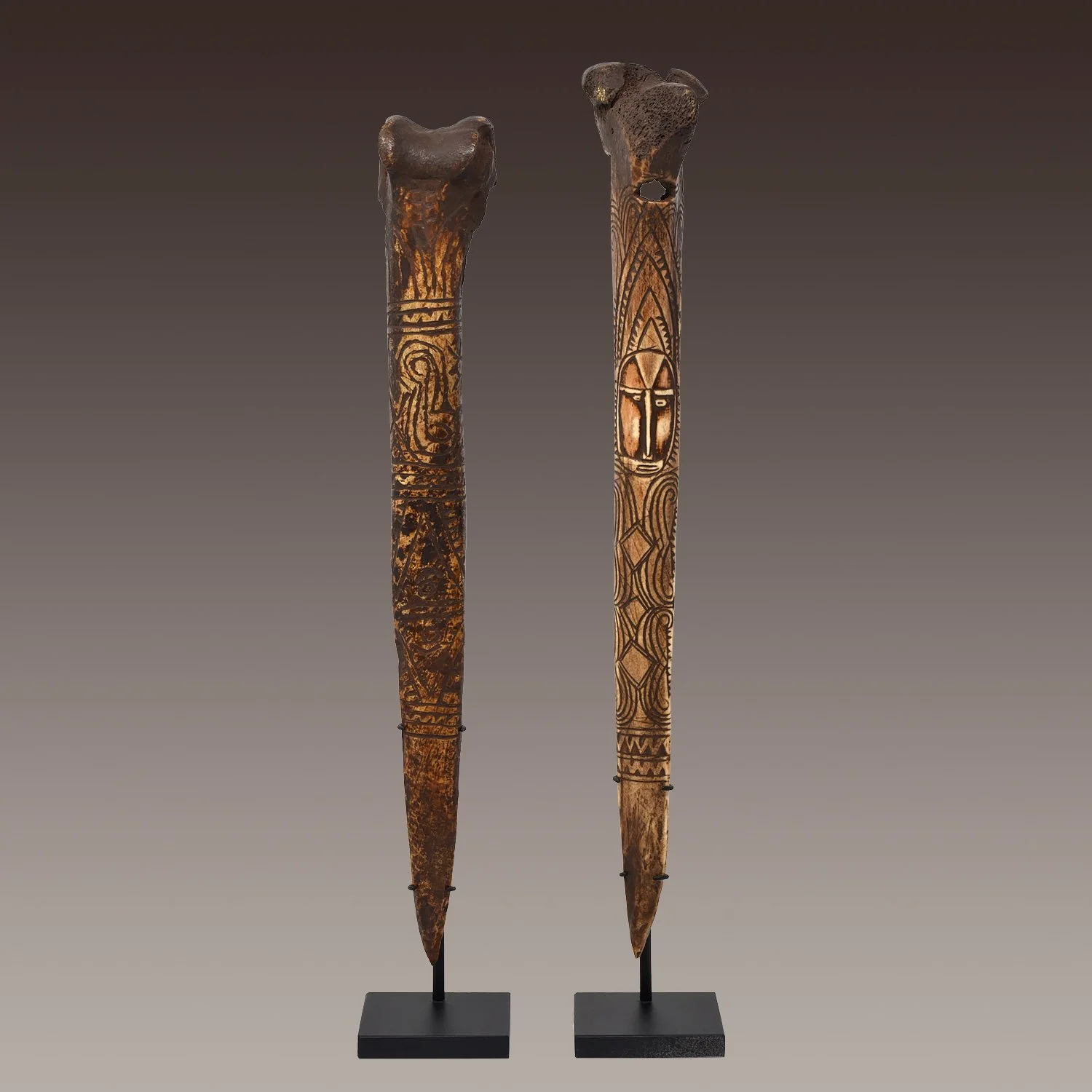 Cassowary Bone Daggers, Sepik, Papua New Guinea