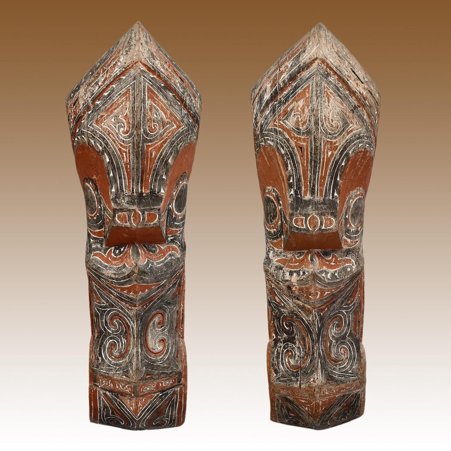 Pair of Singas, Indonesia

Batak

Mid 20th century

Wood, pigment

Dimensions: 31 x 9.5w x 14d in. / 79 x 24 x 36 cm #batak #batakart #bataksculpture #indonesianart #indonesiansculpture #singa #bataksinga #tribalart #oceanicart #vintagetribal #antiqu