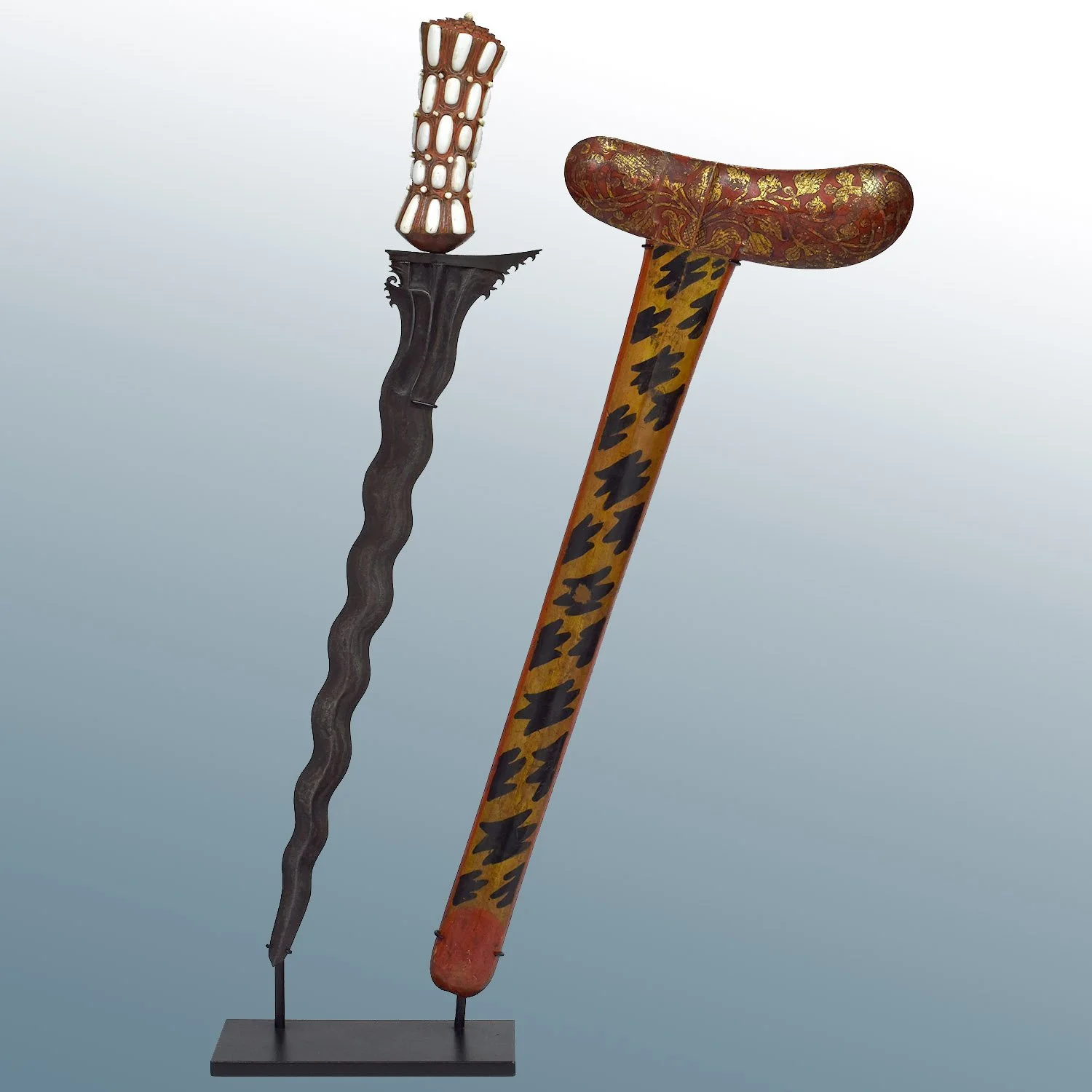 Ceremonial Keris Dagger and Sheath, Indonesia