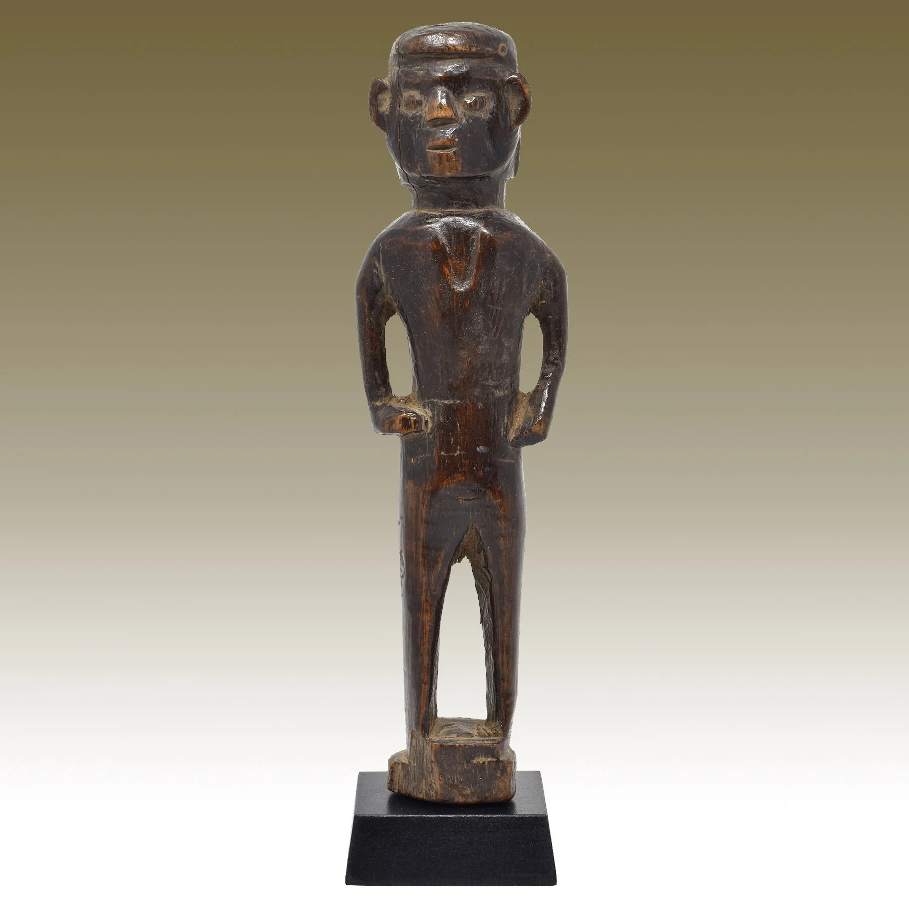 Nepalese Male Wood Figure