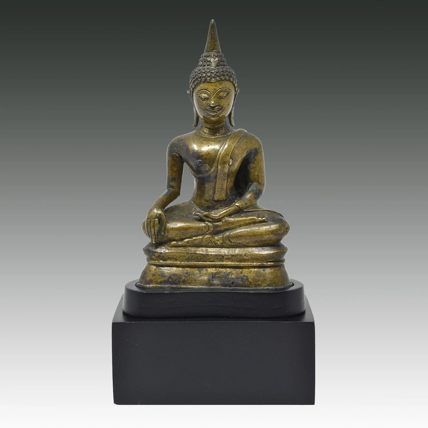 Seated Ayutthaya Bronze Buddha, Thailand