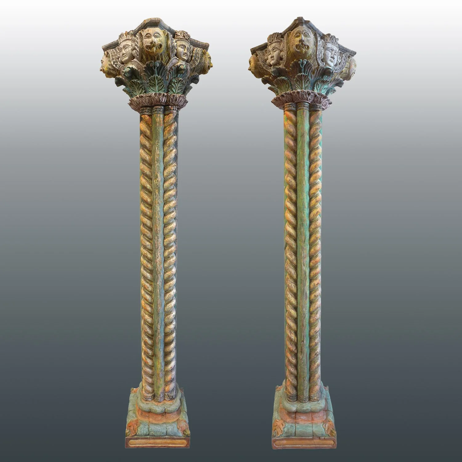 Pair of Indian Architectural Columns