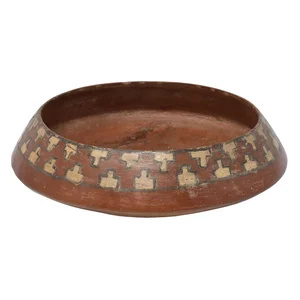 Chupícuaro メキシコ 土器 ペデスタルボウル Pre-Columbian Painted Bowl, Chupicuaro, Mexico — Morgan Oakes Gallery