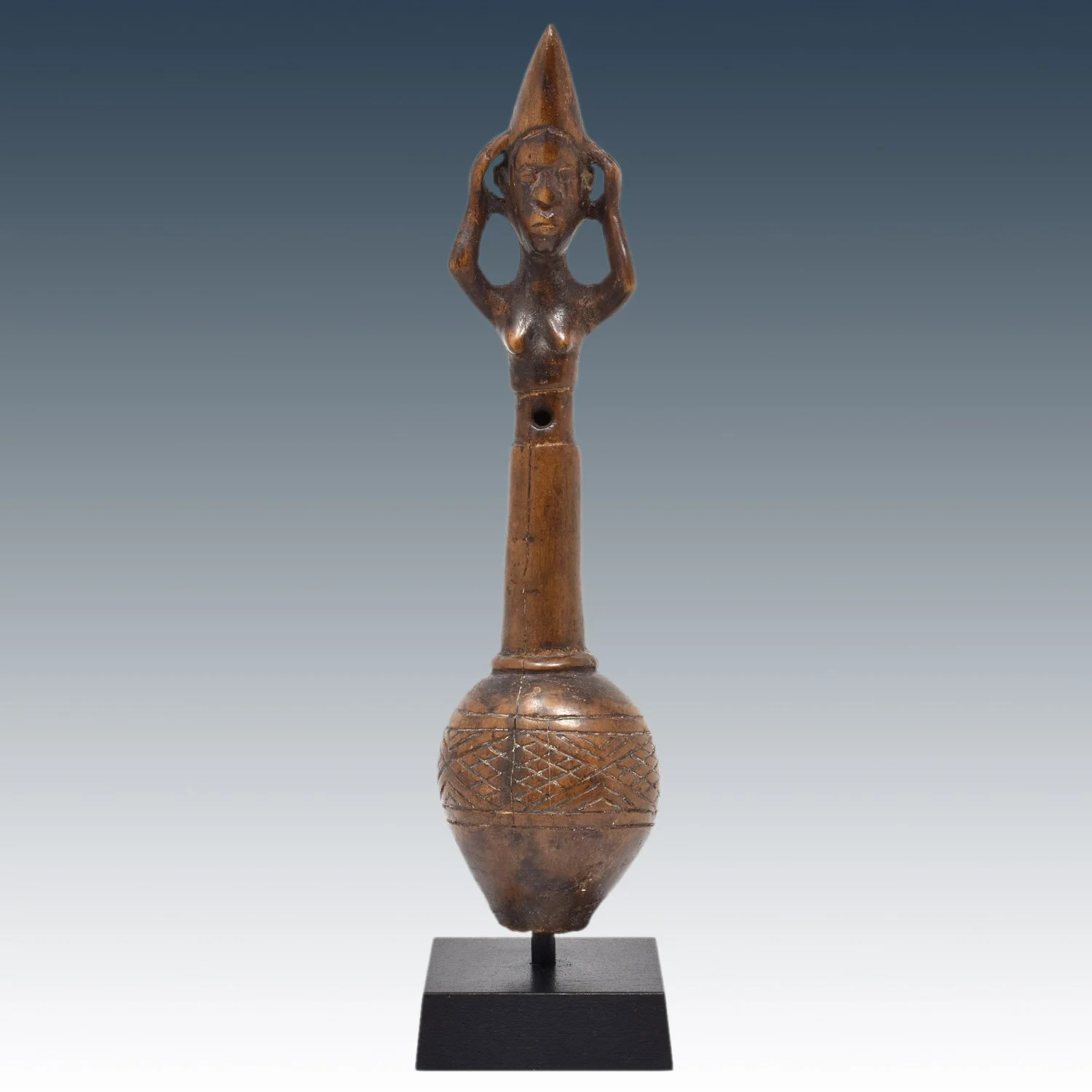 African Figurative Whistle of a Woman