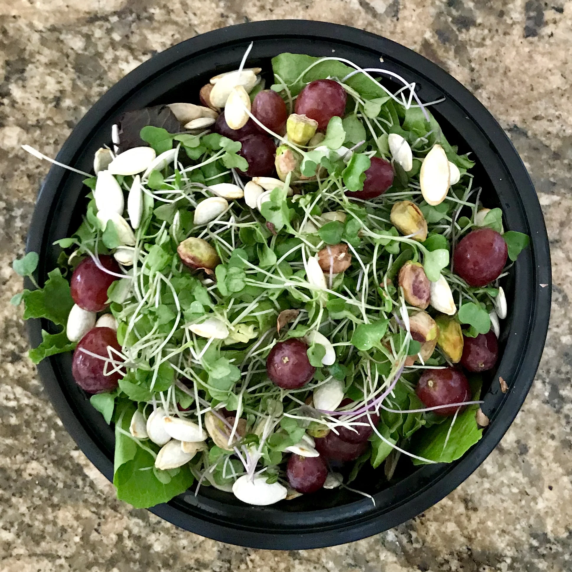 Microgreens Grape Pumpkin Seeds and Pistachio