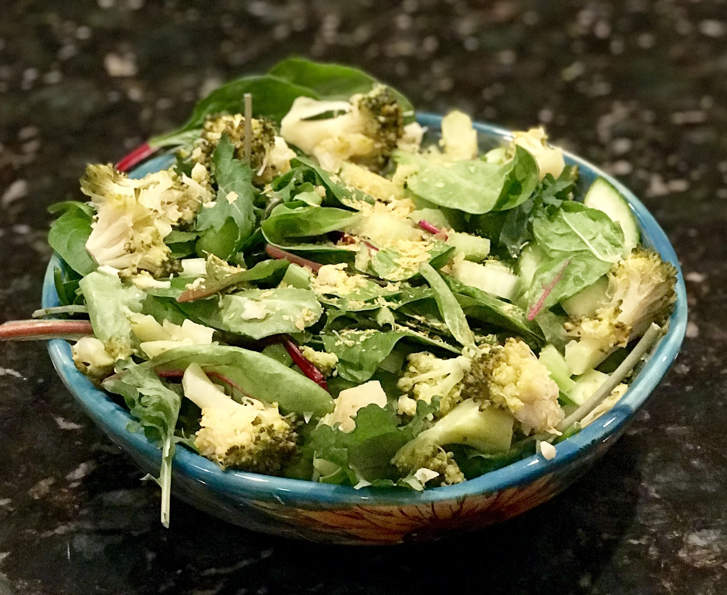 Power Greens and Steamed Broccoli Salad