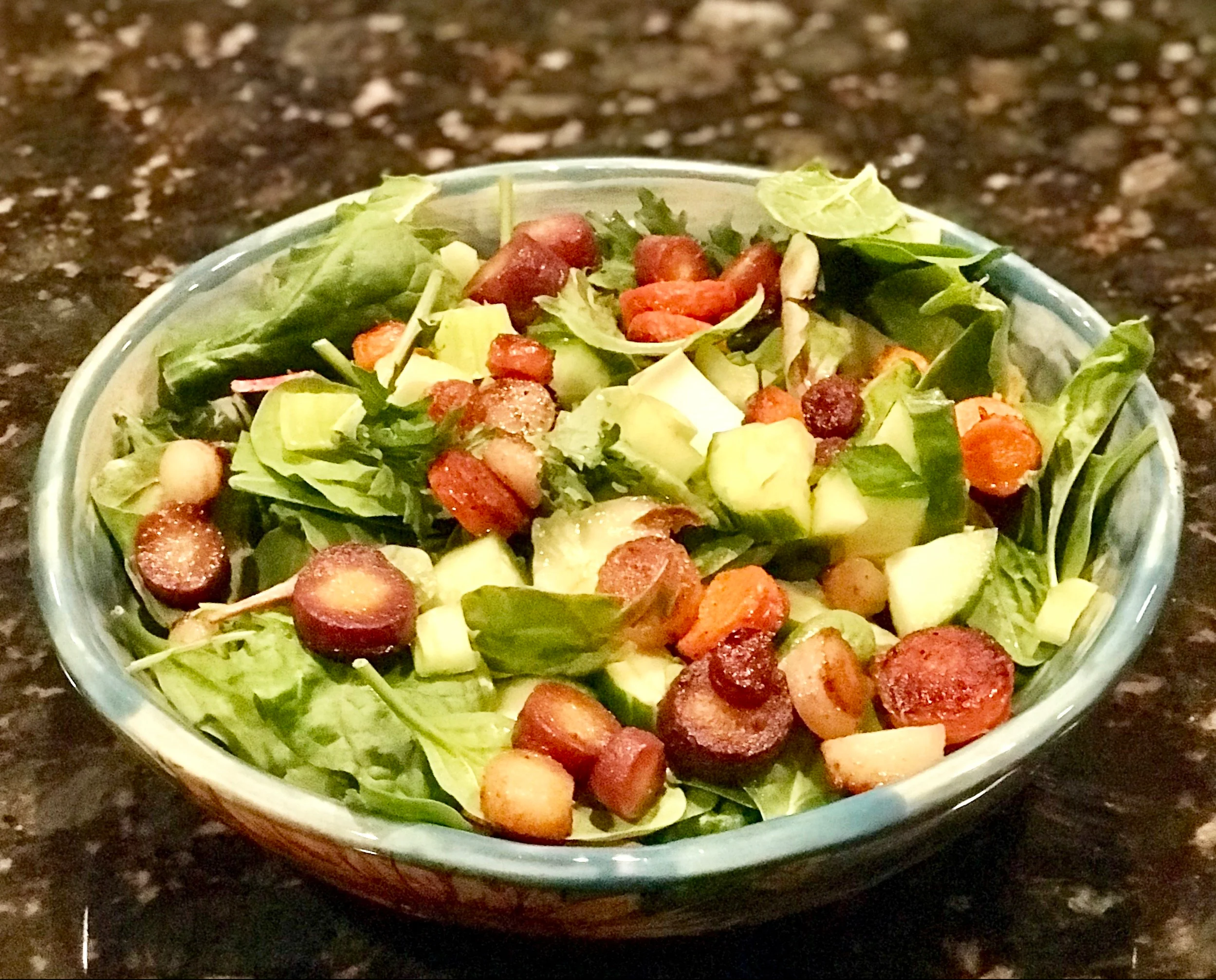 Coriander Carrots and Power Greens