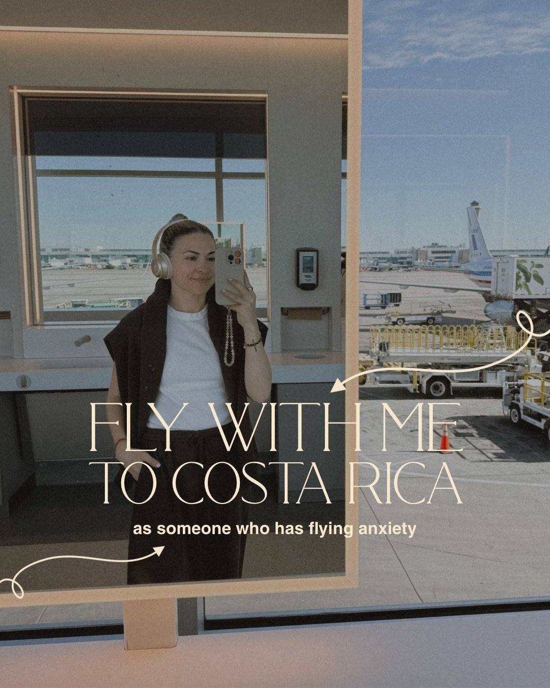 FLY WITH ME TO COSTA RICA as someone who has flying anxiety ✈️

making my travel day a ritual has helped me to feel so much less anxious when i&rsquo;m flying ✨

it&rsquo;s taken a few years (&amp; a Xanax prescription there for a little while 🥲) to