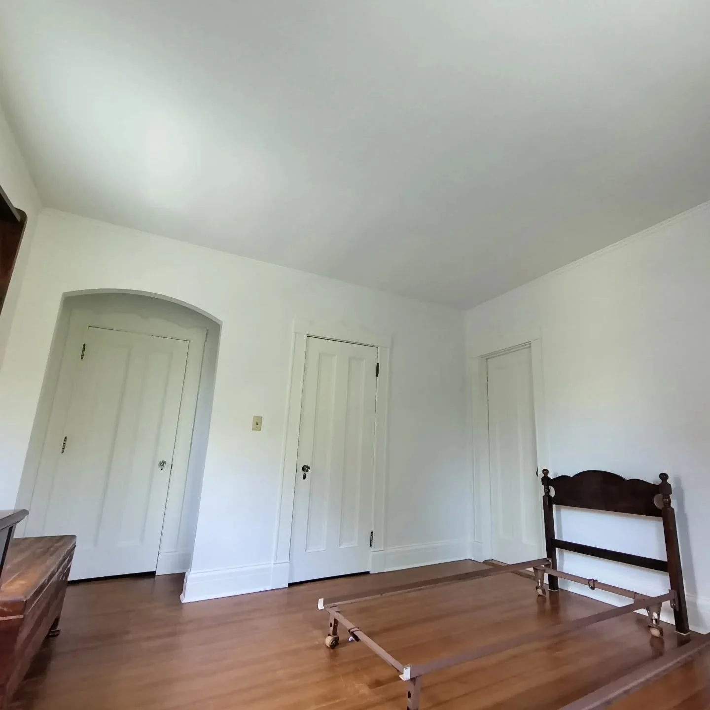 Some rooms need just a little TLC, others need a bit more. Freshened up this room in a historic 115 year old house. Used a de-glosser on all surfaces to avoid sanding &amp; gave 2 coats on ceilings, walls, trim &amp; doors. Used the color Chantilly L