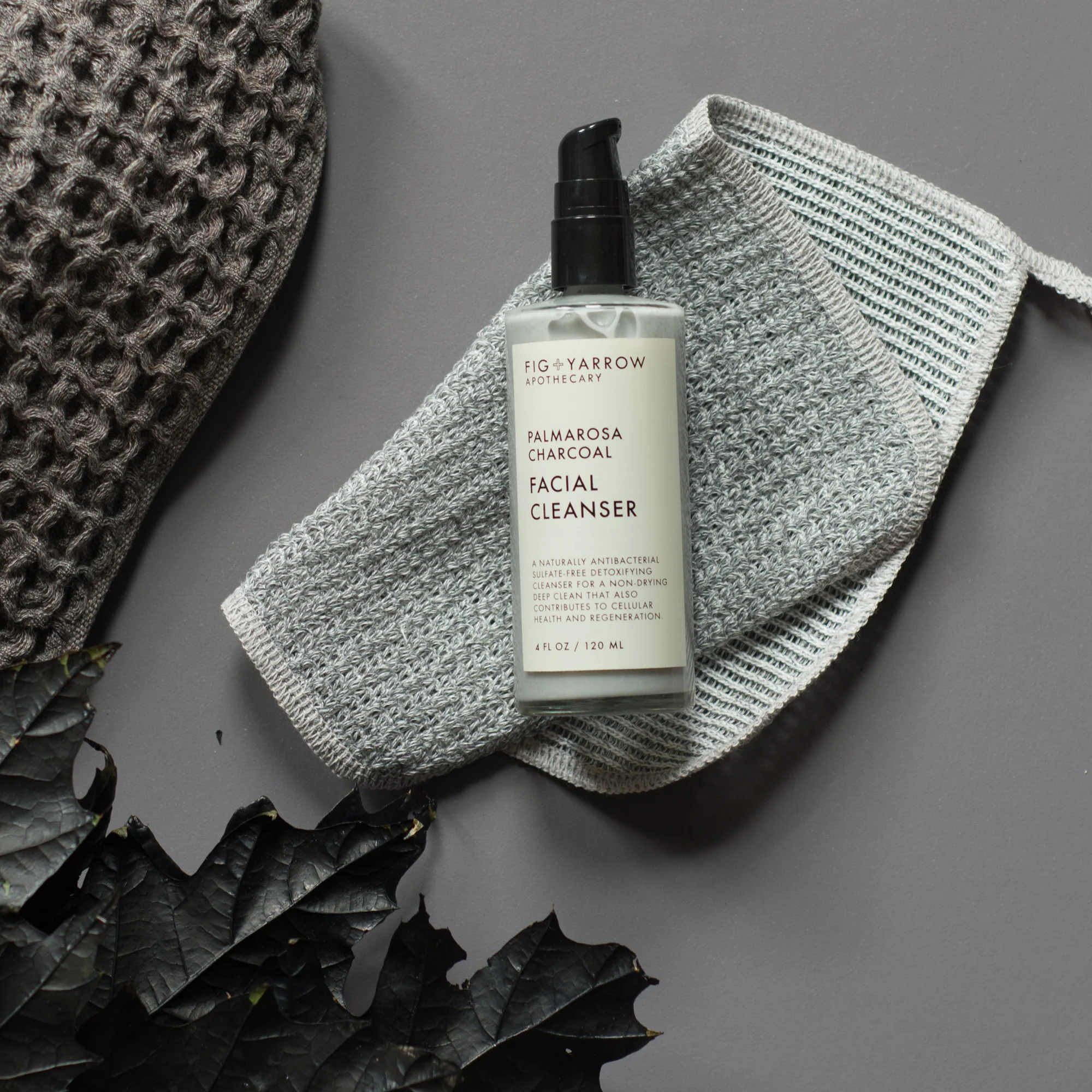 FIG+YARROW PALMAROSA CHARCOAL FACIAL CLEANSER