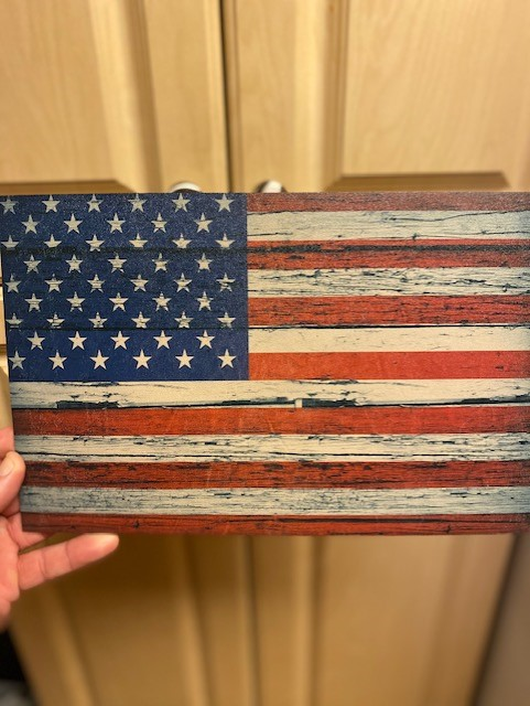 Kydex Infused US Flag with Consititution 11 7/8 X 7 7/8" 1 Sheet 