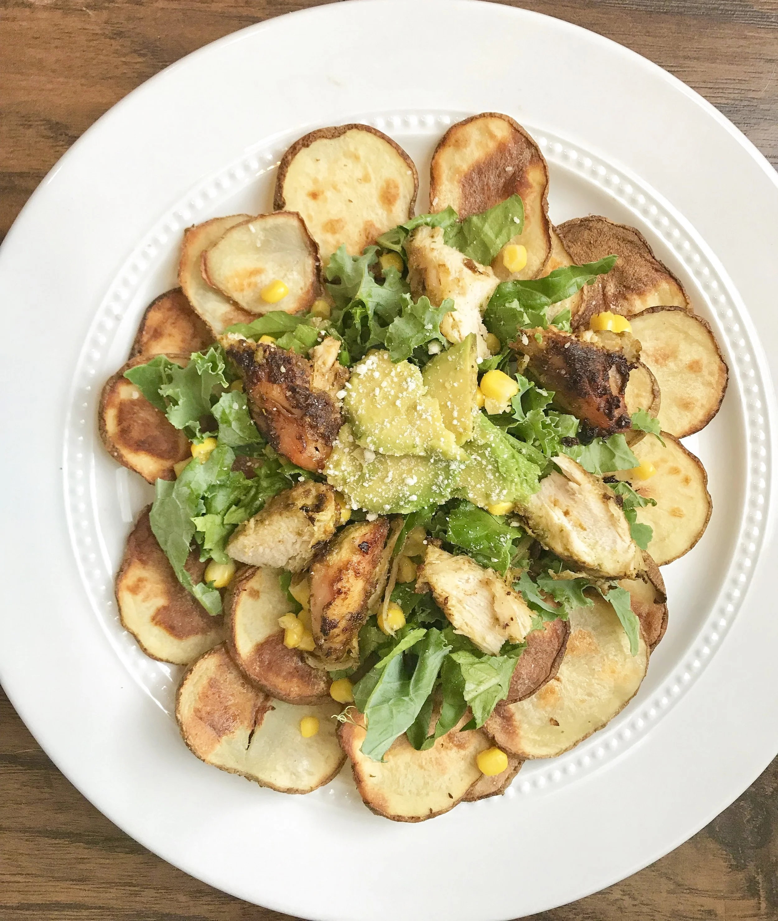 Potatoes &amp; Pesto Chicken