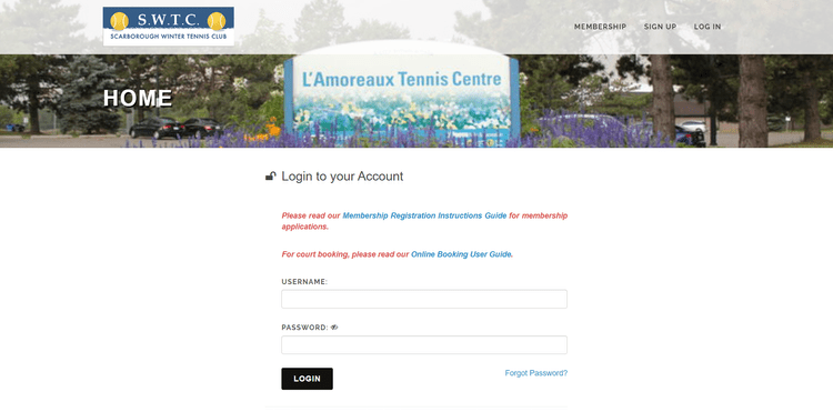 Membership Application — Scarborough Winter Tennis Club