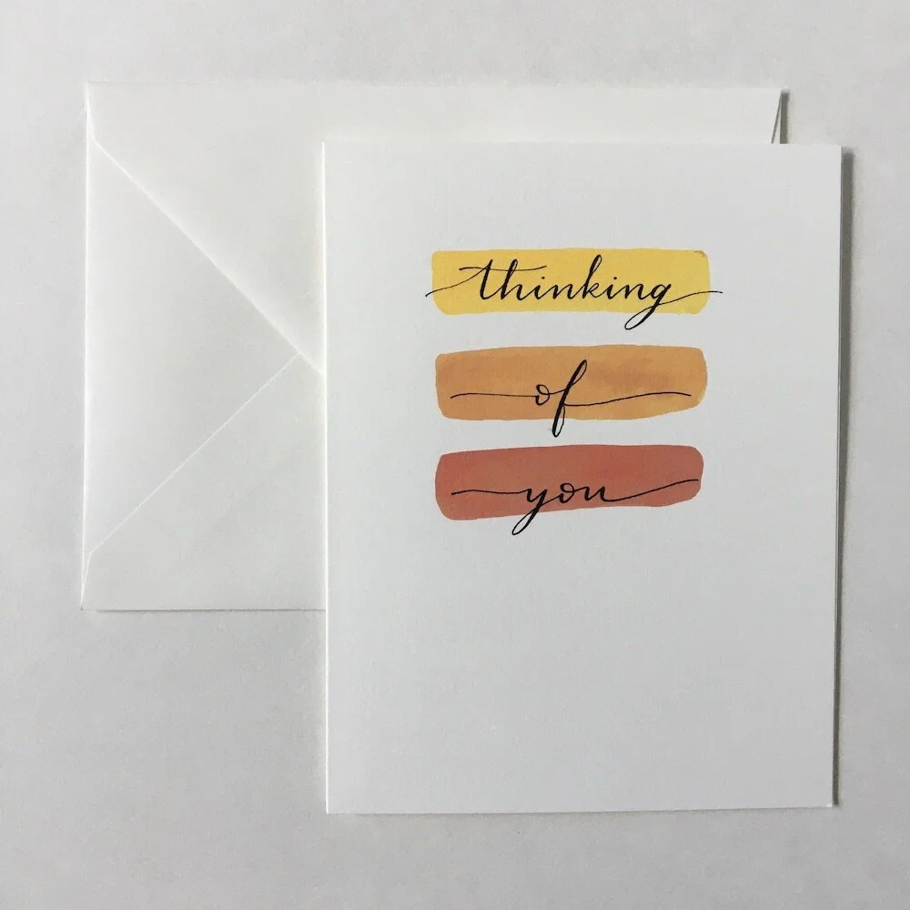 Thinking of You Watercolor Card