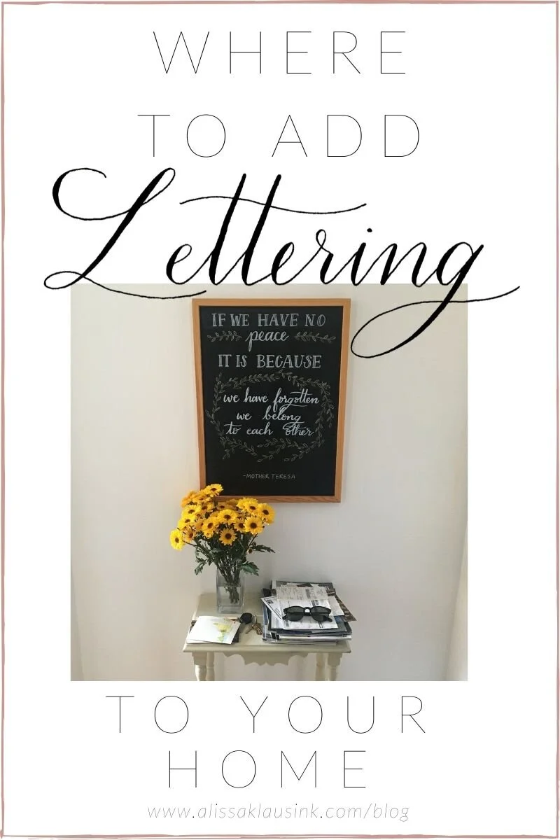 Where to Add Lettering to Your Home