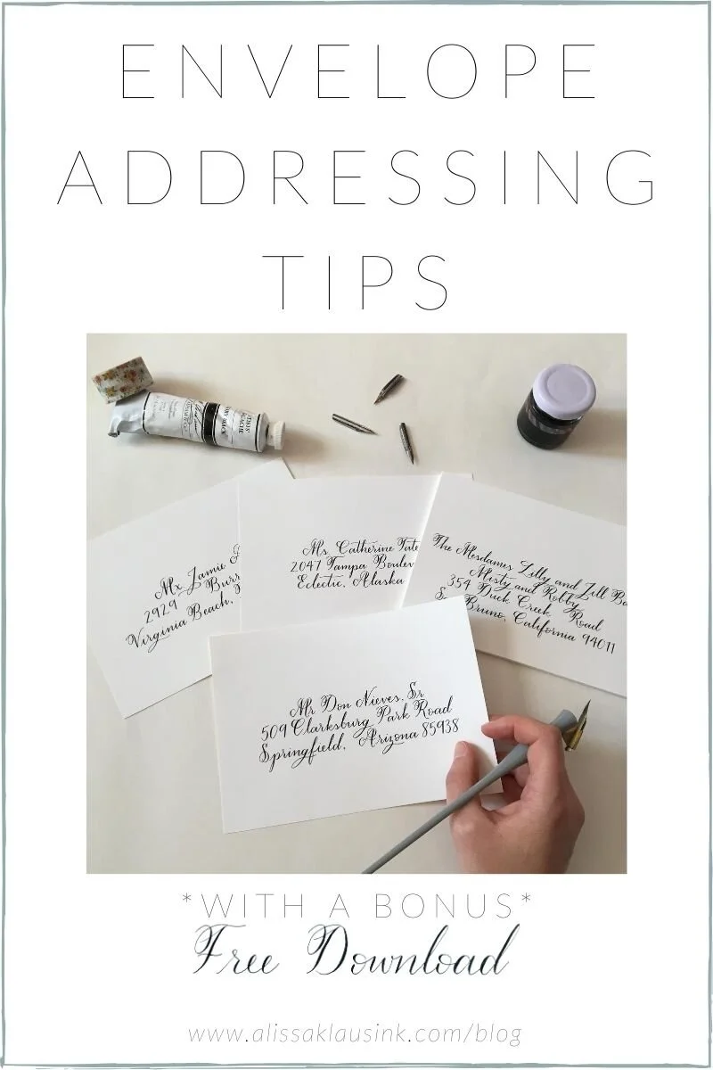 Envelope Addressing Tips