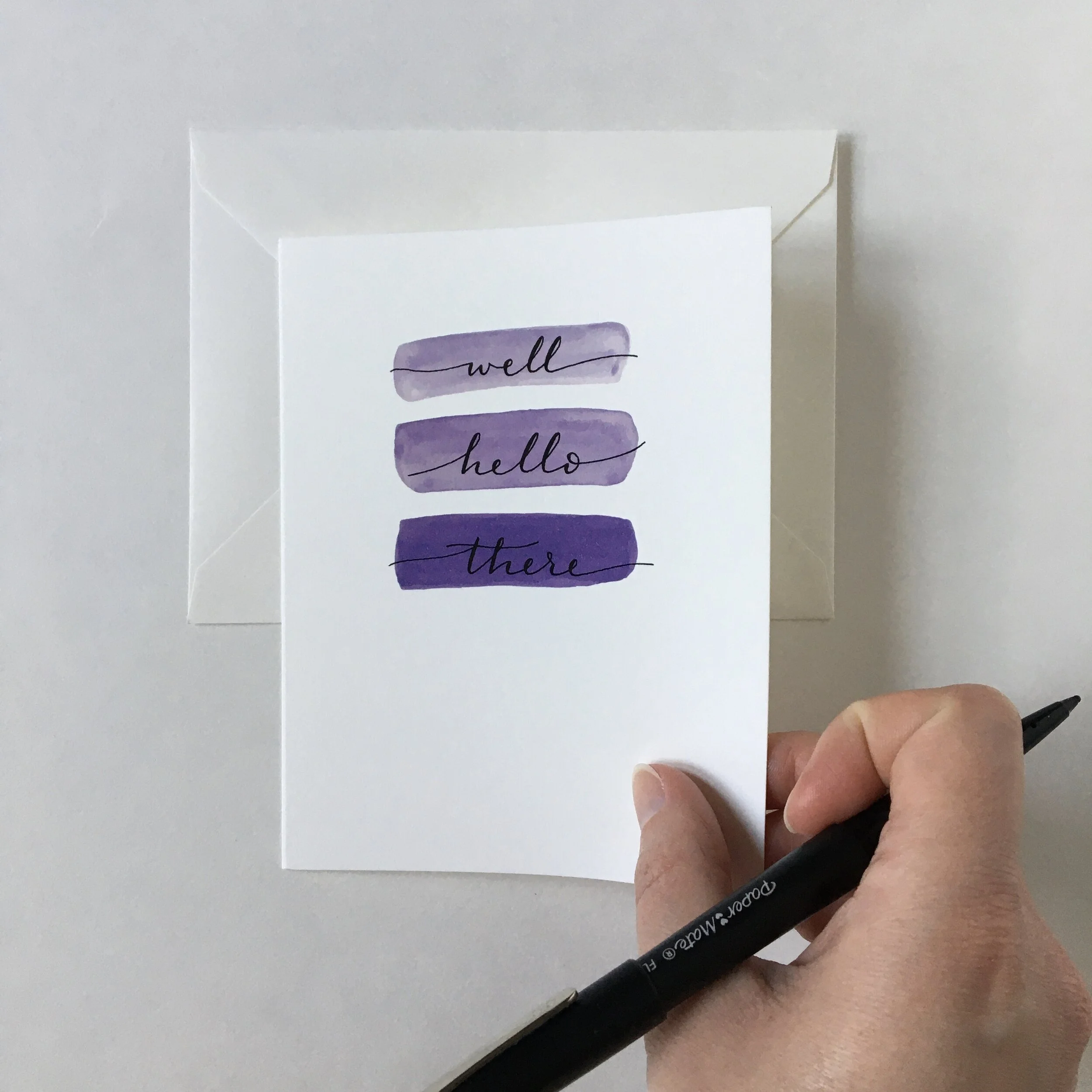 Well Hello There Card - $5.50