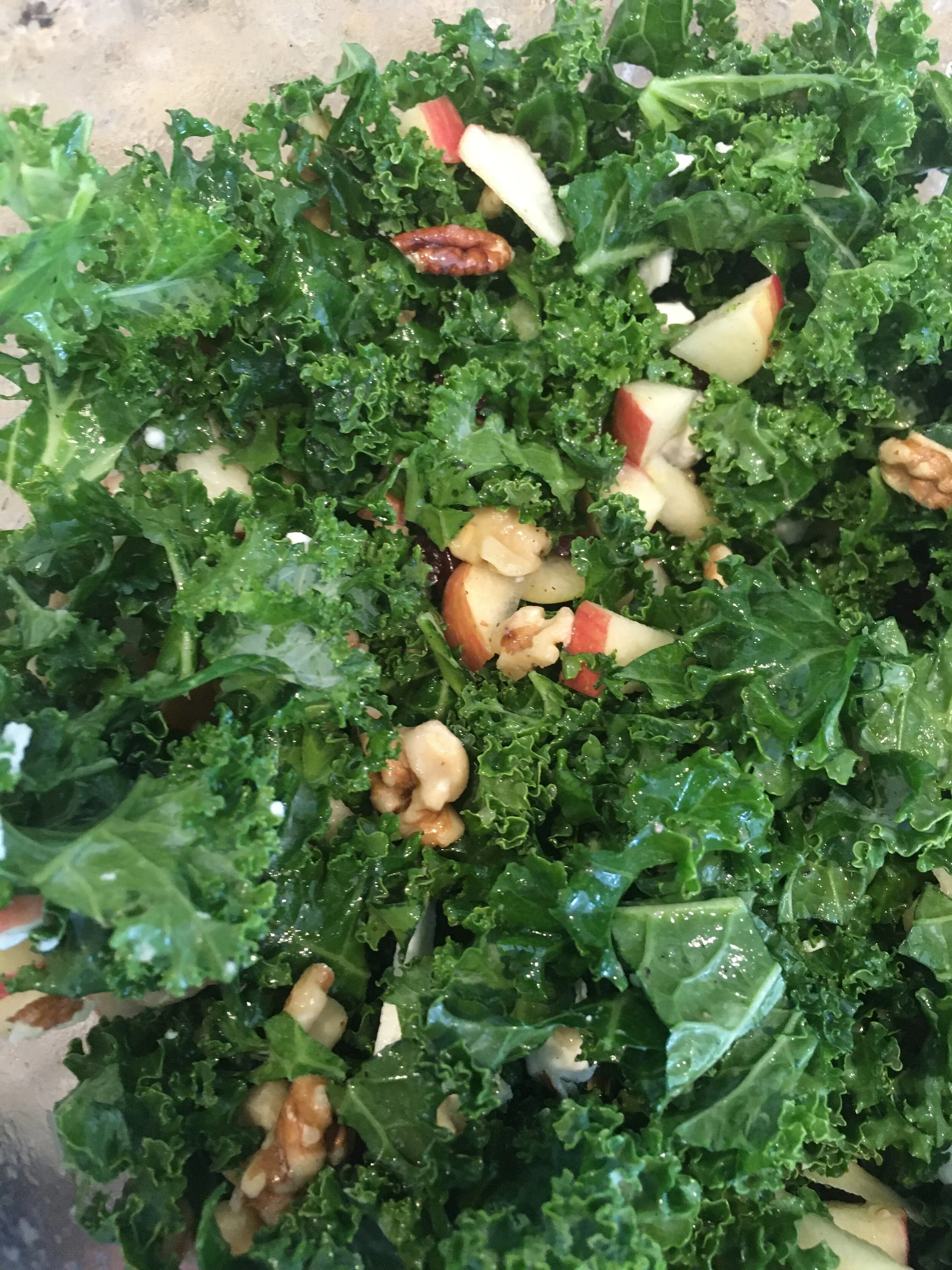 Kale Apple Cherry Salad