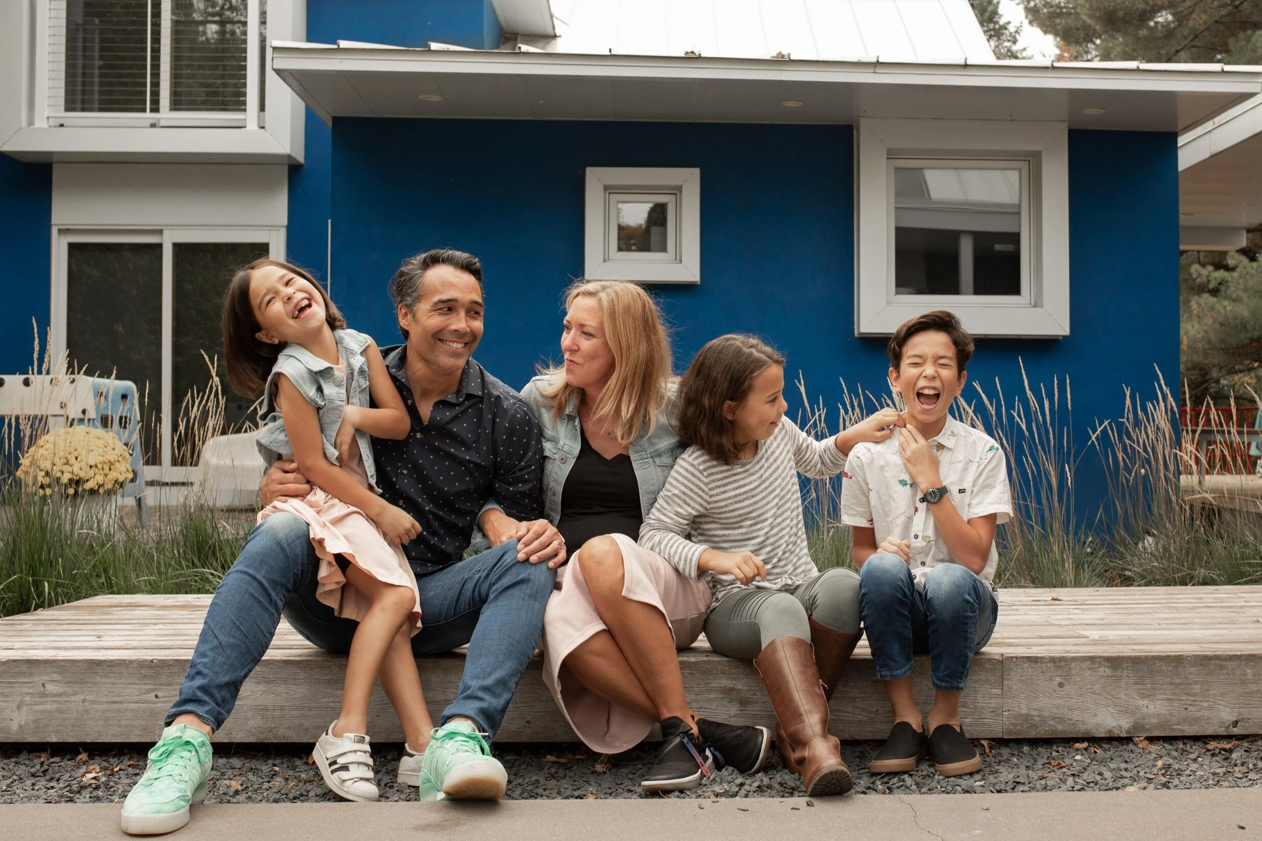 the blue house