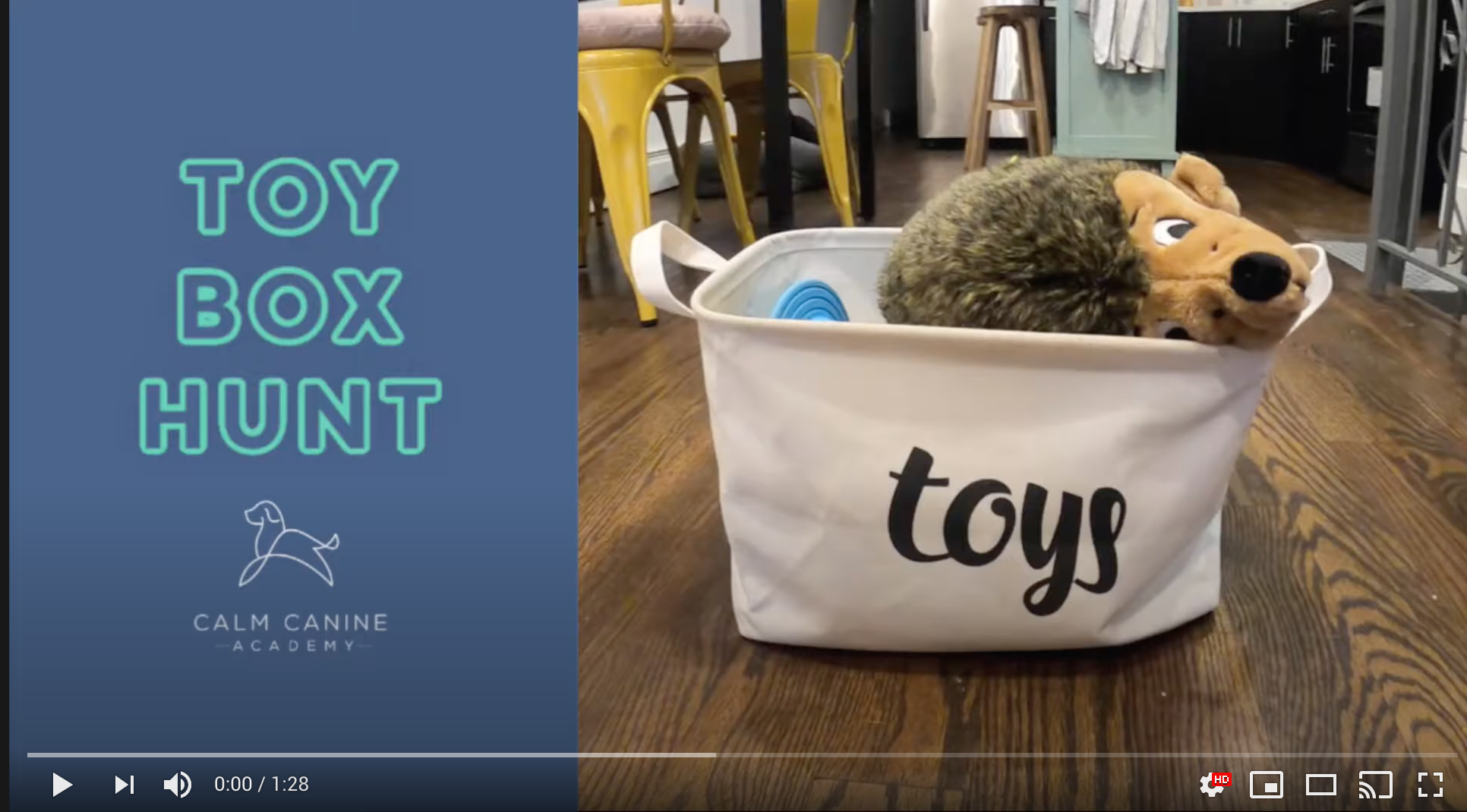 Calm Canine Academy: Toy Box Hunt
