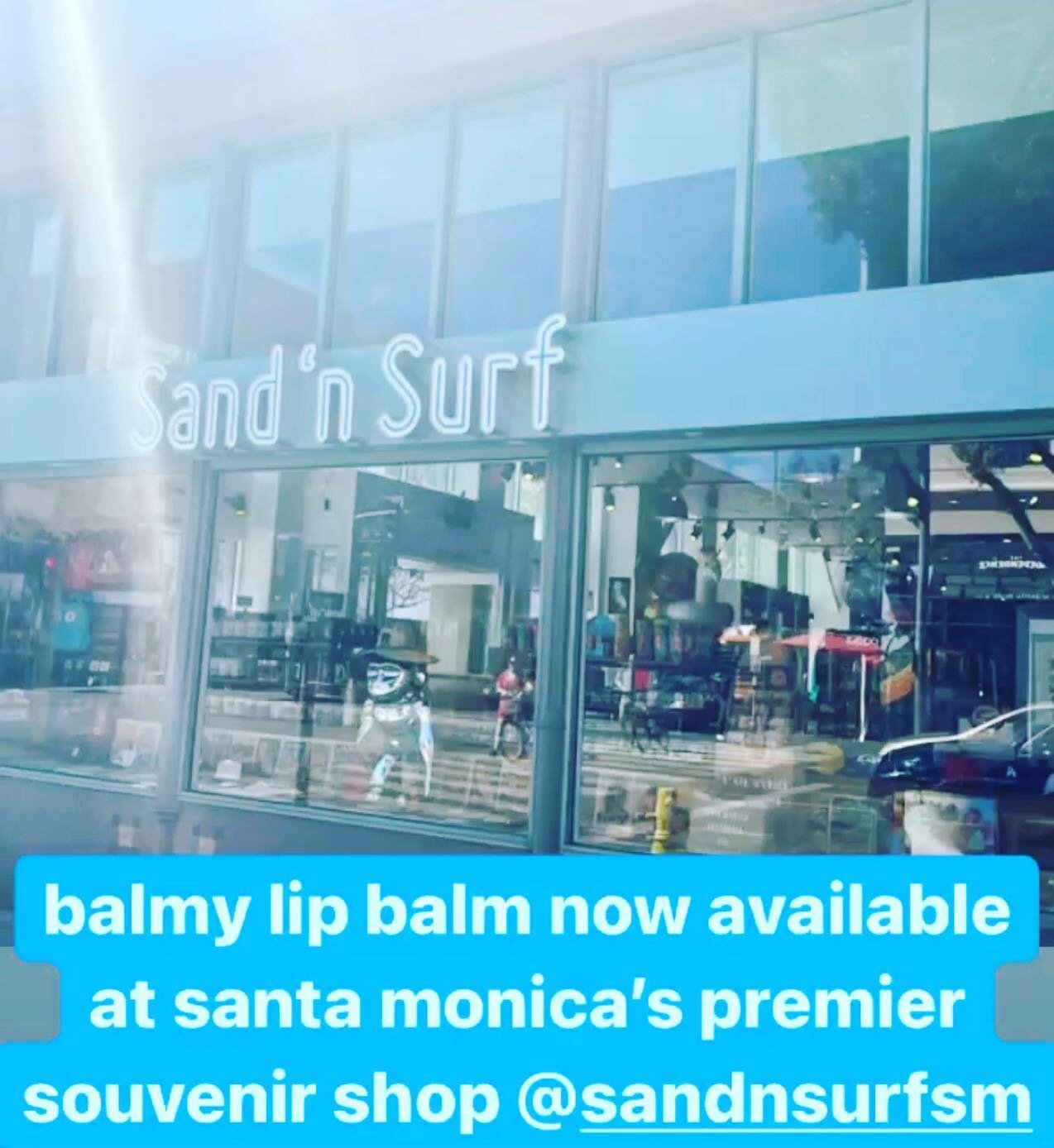 all the lips getting balmy @sandnsurfsm &bull; 2nd + broadway 🤙