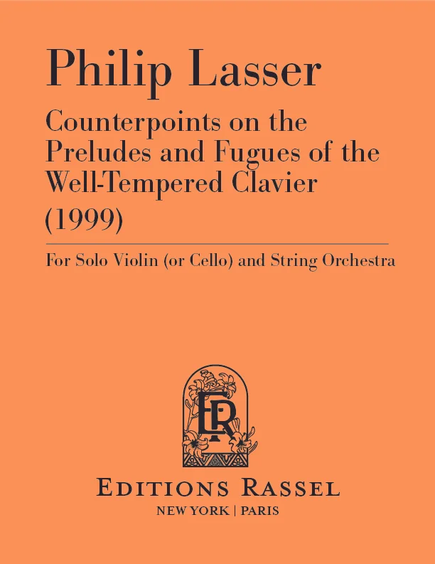 Counterpoints on the Preludes and Fugues of the Well-Tempered Clavier - Score