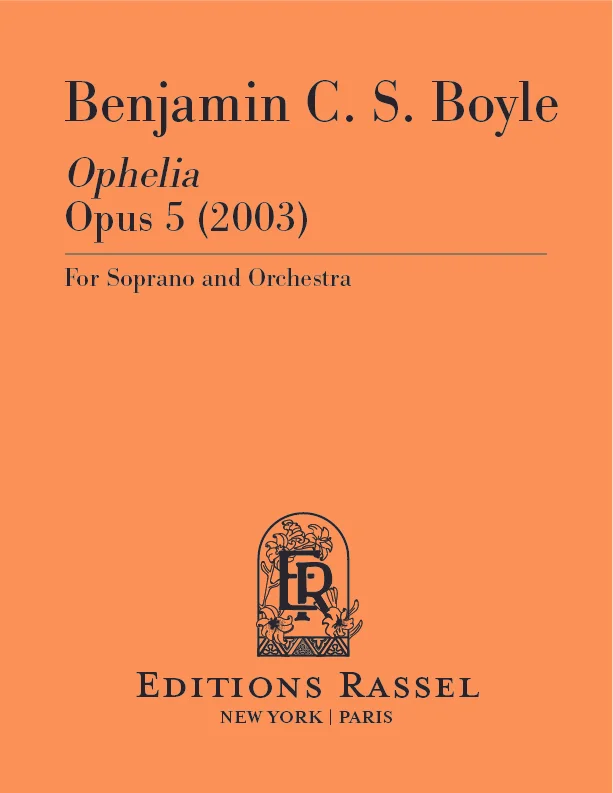 Ophelia for Soprano and Orchestra - Full Score &amp; Parts