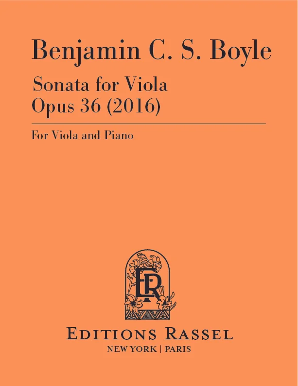 Sonata for Viola and Piano - Score and Part