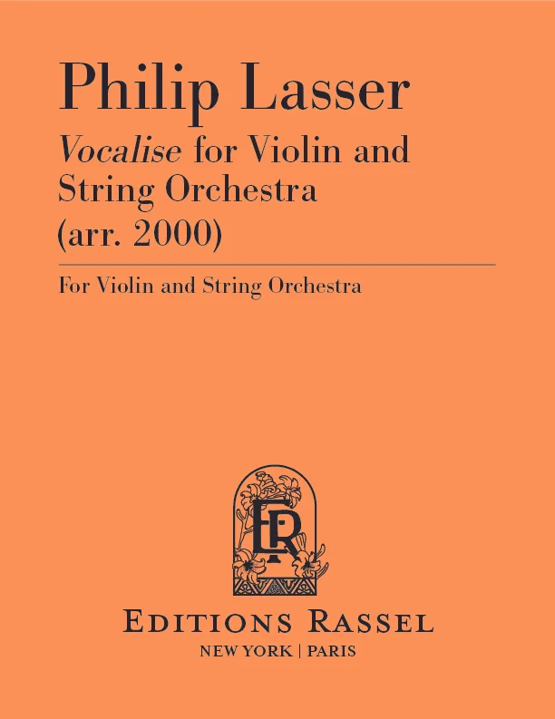 Vocalise for Violin and String Orchestra - Parts
