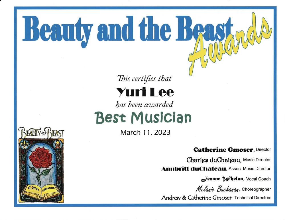 Metropolitan High School Theater Awards 2023 — Yuri Lee - composer • violinist