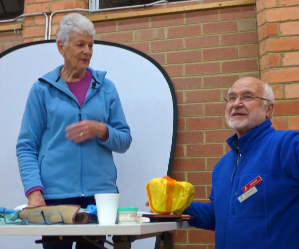 Victor thanking Annalea.